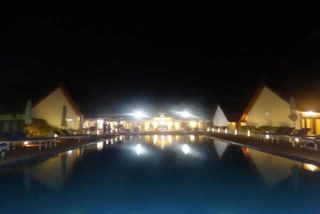 View of Abad Whispering Palms at night